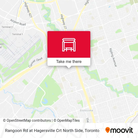 Rangoon Rd at Hagersville Crt North Side map