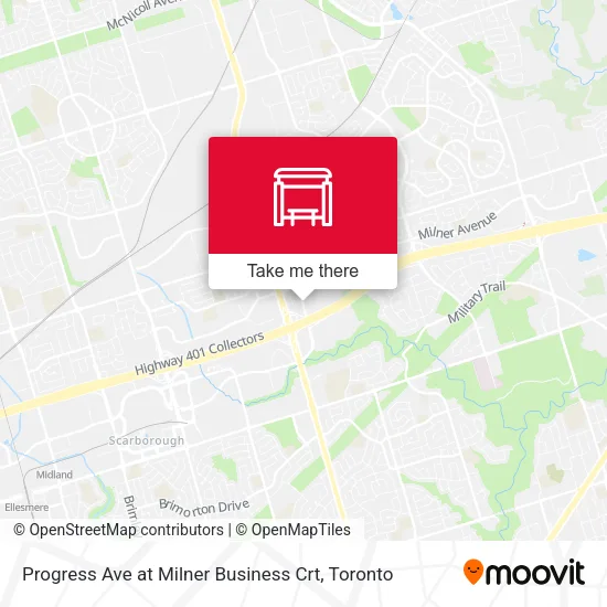 Progress Ave at Milner Business Crt map