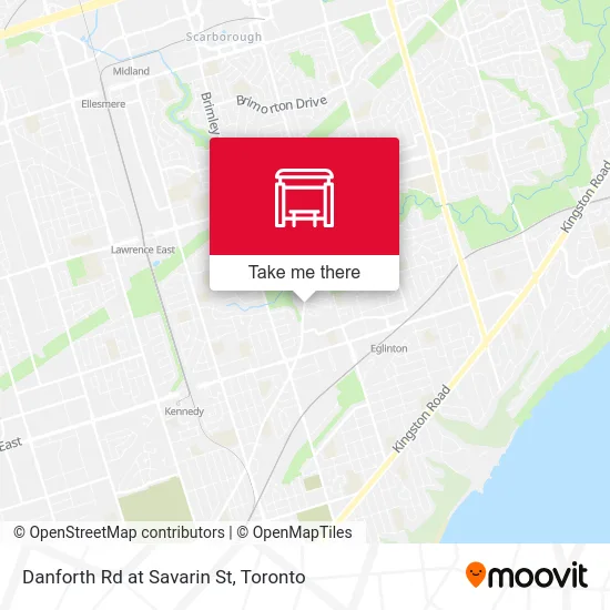 Danforth Rd at Savarin St map