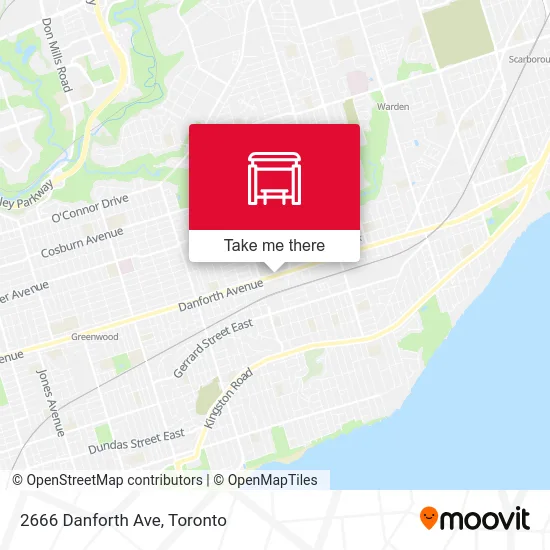 2666 Danforth Ave map