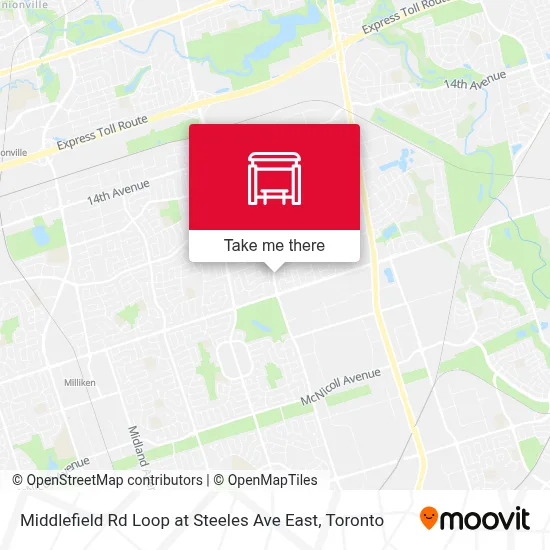 Middlefield Rd Loop at Steeles Ave East map