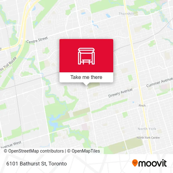 6101 Bathurst St map