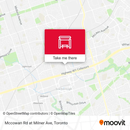 Mccowan Rd at Milner Ave map