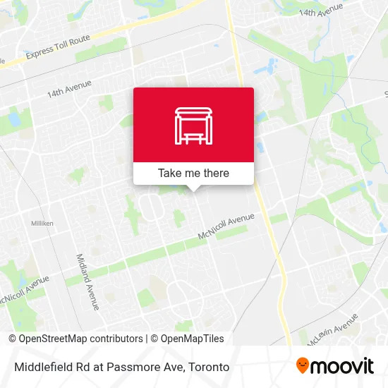 Middlefield Rd at Passmore Ave map