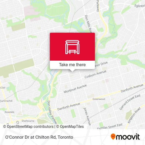 O'Connor Dr at Chilton Rd map