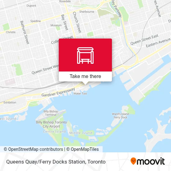 Queens Quay / Ferry Docks Station map