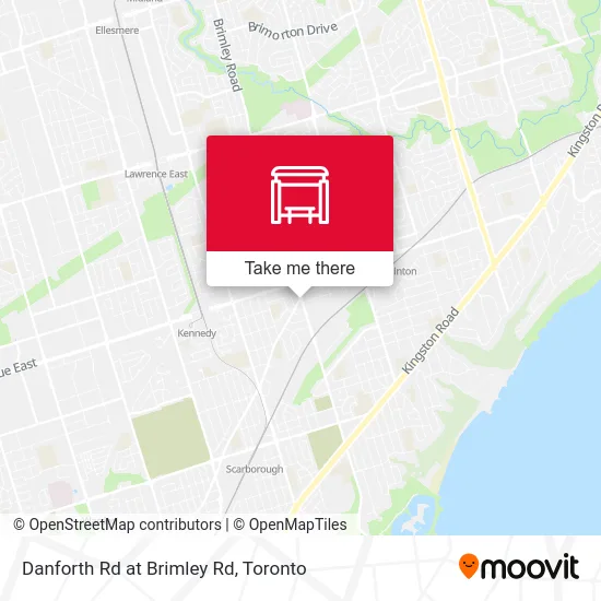 Danforth Rd at Brimley Rd map