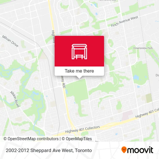2002-2012 Sheppard Ave West map