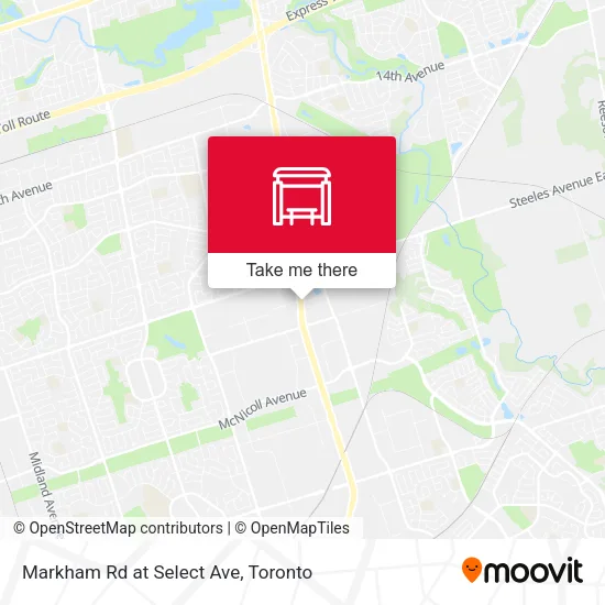 Markham Rd at Select Ave map