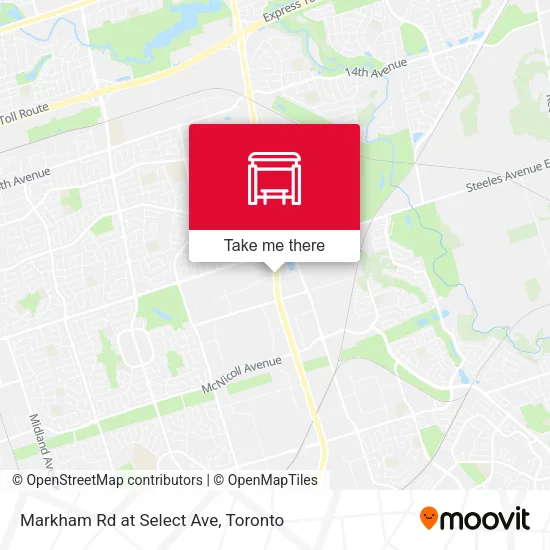 Markham Rd at Select Ave map