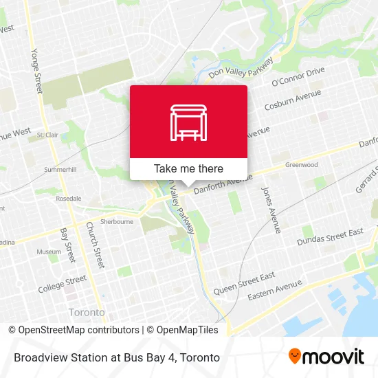 Broadview Station at Bus Bay 4 map