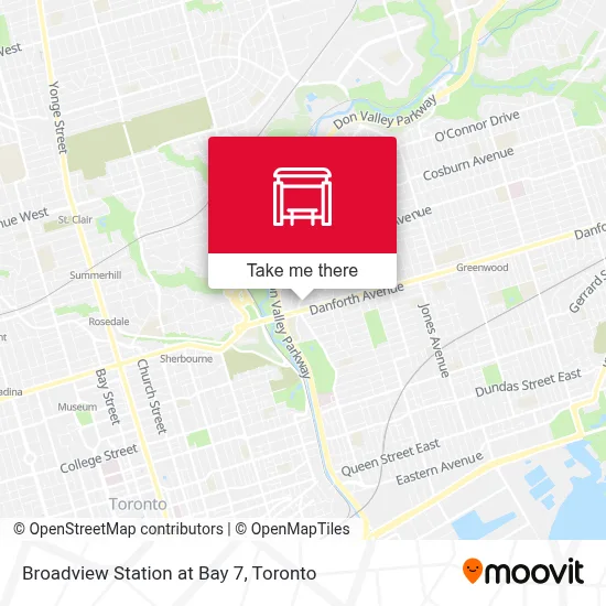 Broadview Station at Bay 7 map