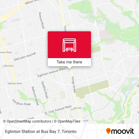 Eglinton Station at Bus Bay 7 map