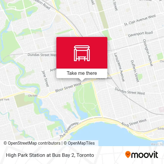 High Park Station at Bus Bay 2 map