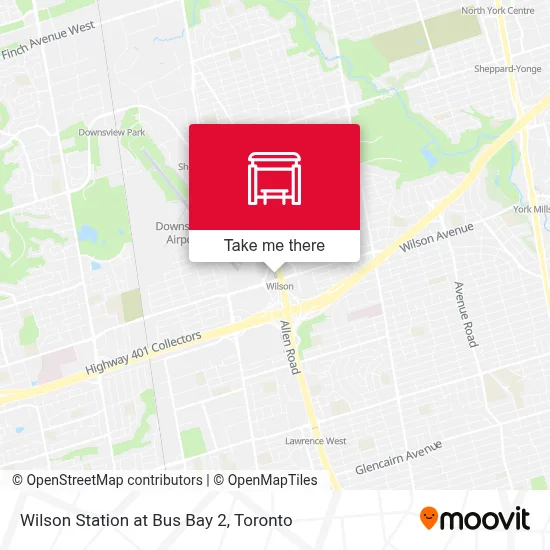 Wilson Station at Bus Bay 2 map