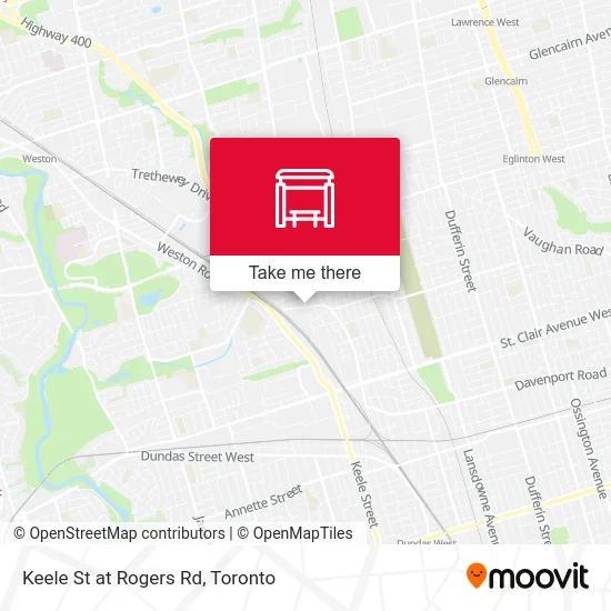 Keele St at Rogers Rd map