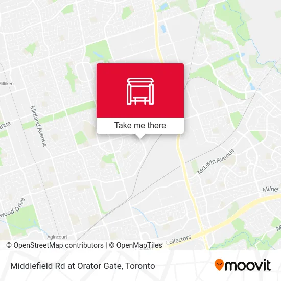 Middlefield Rd at Orator Gate map