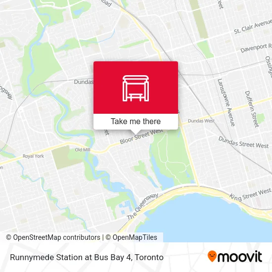 Runnymede Station at Bus Bay 4 map