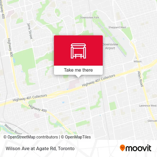 Wilson Ave at Agate Rd map