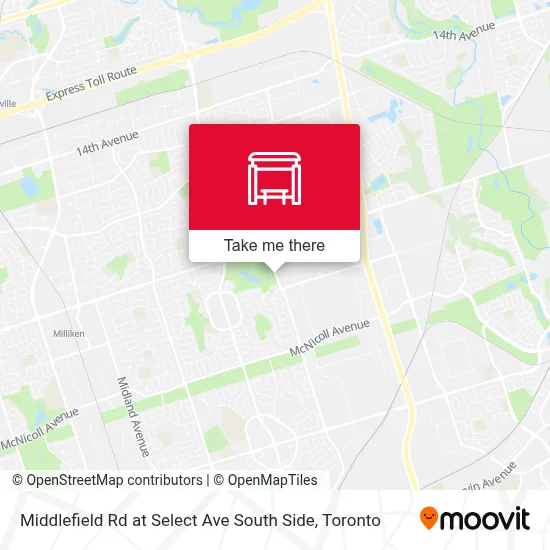 Middlefield Rd at Select Ave South Side map