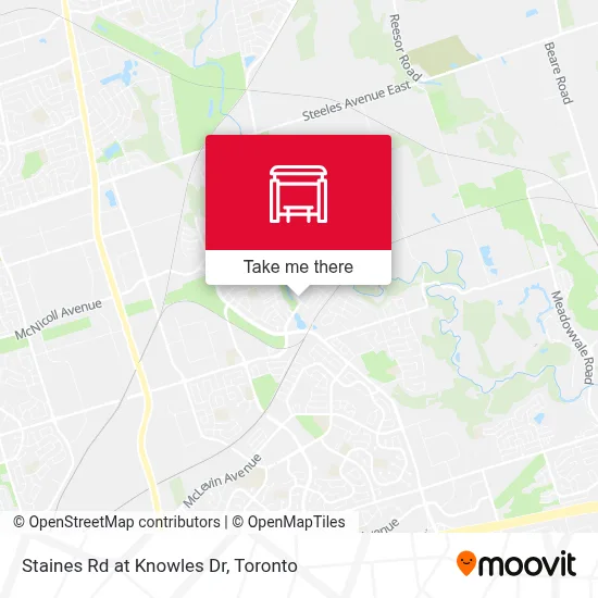 Staines Rd at Knowles Dr map