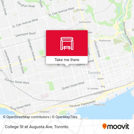 College St at Augusta Ave map