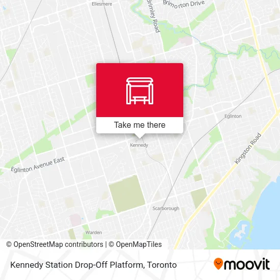 Kennedy Station Drop-Off Platform map