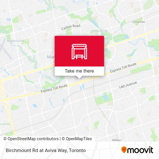Birchmount Rd at Aviva Way map