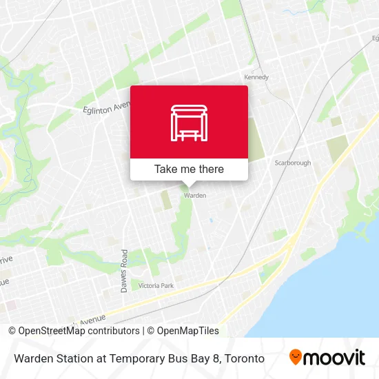 Warden Station at Temporary Bus Bay 8 map