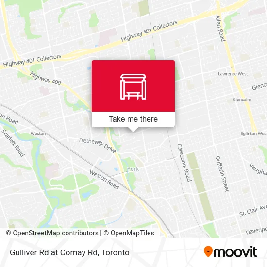 Gulliver Rd at Comay Rd map