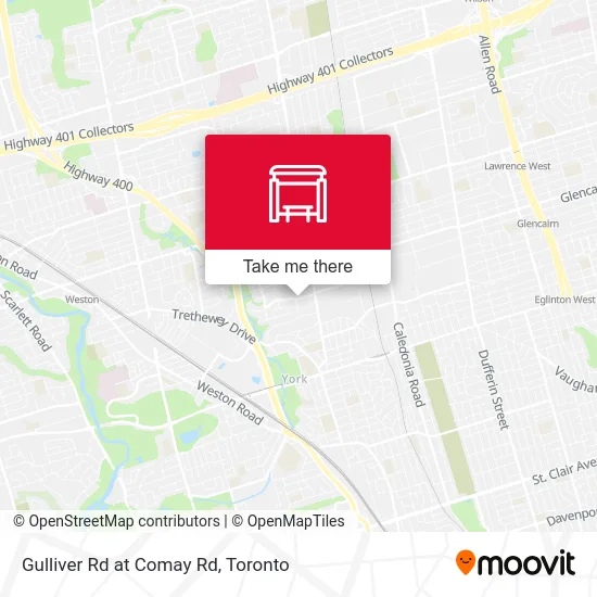 Gulliver Rd at Comay Rd map