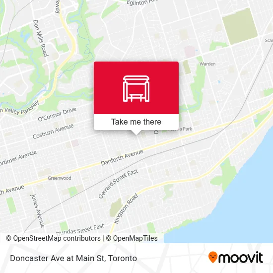 Doncaster Ave at Main St map