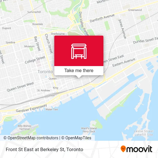 Front St East at Berkeley St map