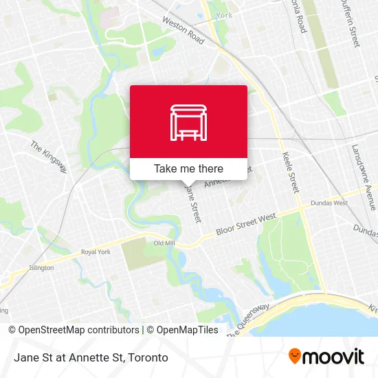 Jane St at Annette St map