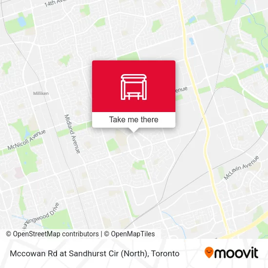 Mccowan Rd at Sandhurst Cir (North) map