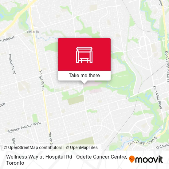 Wellness Way at Hospital Rd - Odette Cancer Centre map