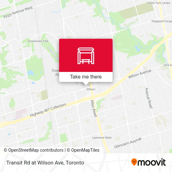 Transit Rd at Wilson Ave map