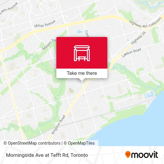 Morningside Ave at Tefft Rd map