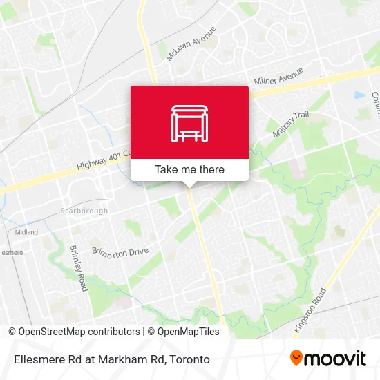Ellesmere Rd at Markham Rd map