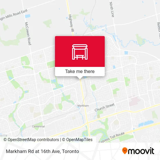 Markham Rd at 16th Ave map