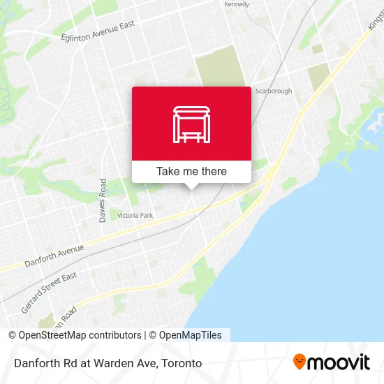Danforth Rd at Warden Ave map