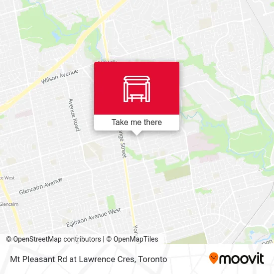 Mt Pleasant Rd at Lawrence Cres map