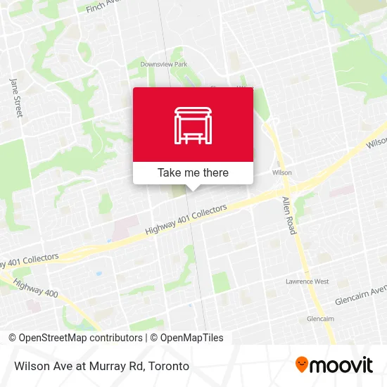 Wilson Ave at Murray Rd map