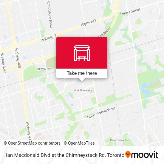 Ian Macdonald Blvd at the Chimneystack Rd map