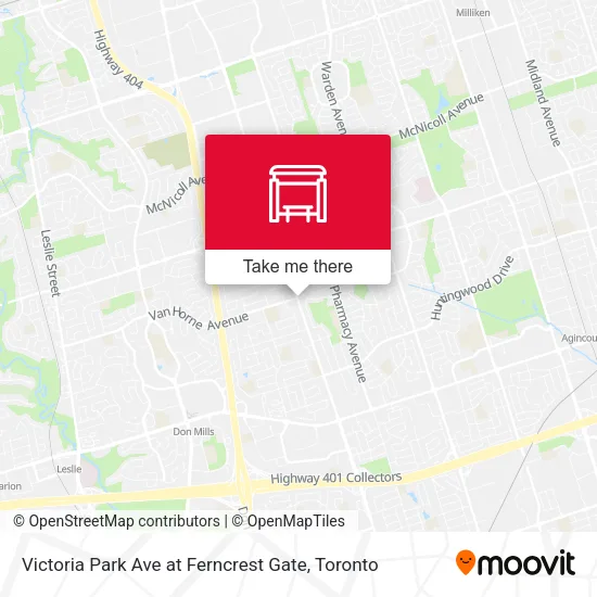 Victoria Park Ave at Ferncrest Gate map