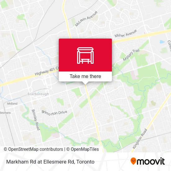 Markham Rd at Ellesmere Rd map