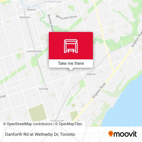 Danforth Rd at Wetherby Dr map