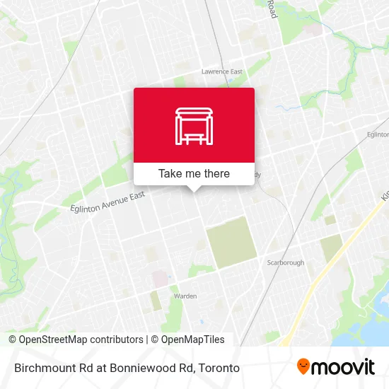Birchmount Rd at Bonniewood Rd map