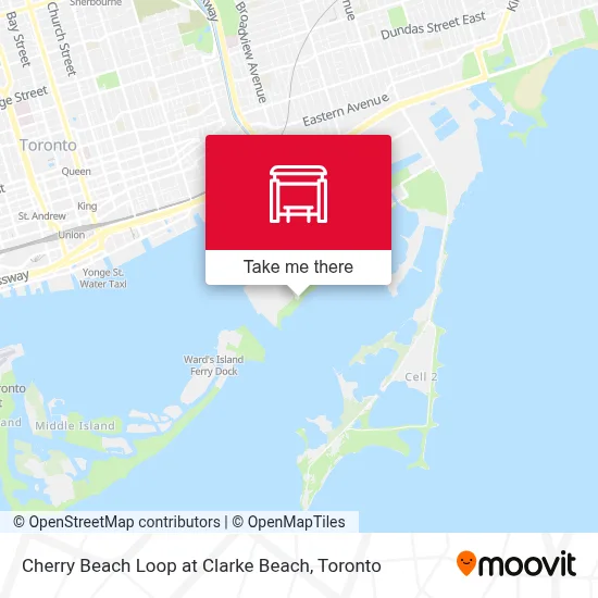 Cherry Beach Loop at Clarke Beach map