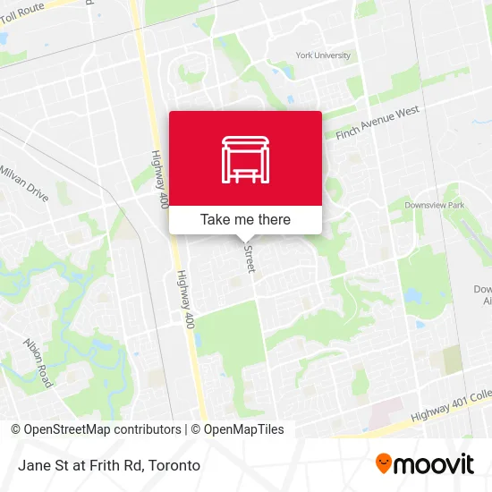 Jane St at Frith Rd map